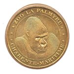 Mini médaille monnaie de paris 2007 - zoo de la palmyre (gorille)