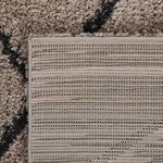 vidaXL Tapis shaggy à poils longs Beige et anthracite 200x290 cm