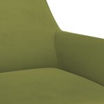 vidaXL Chaises pivotantes à manger lot de 2 vert clair velours