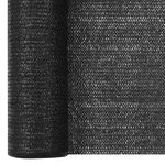 vidaXL Filet brise-vue Noir 2x50 m PEHD 75 g/m²