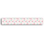 Masking tape triangles verts et rose