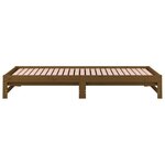 vidaXL Lit coulissant Marron miel 2x(80x200) cm Bois de pin massif