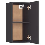 vidaXL Meuble TV Gris 30 5x30x60 cm Aggloméré