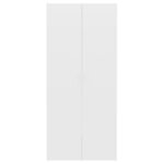 vidaXL Armoire à chaussures Blanc 80 x 35 5 x 180 cm Bois d'ingénierie