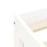 vidaXL Cadre de lit blanc 75x190 cm bois de pin massif