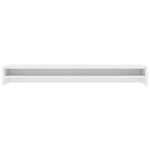 vidaXL Support de moniteur Blanc 100 x 24 x 13 cm Bois d'ingénierie