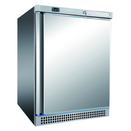 Petit congélateur professionnel inox - 120 litres - furnotel - r600a - acier inoxydable1120pleine 600x585x855mm
