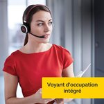 Jabra evolve 65 stereo - casque supra-auriculaire sans fil - casque optimisé unified communications avec batterie longue durée -
