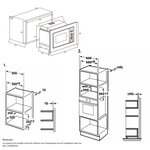 CONTINENTAL EDISON MO20IXEG Four Micro Ondes - 20 Litres - Grill - Encastable