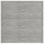 vidaXL Table de chevet Gris béton 40 x 30 x 40 cm Aggloméré