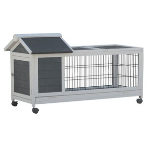 FLAMINGO Clapier Honey Rustic 115x55x64,5 cm Gris