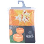 Pouf extérieur avec imprimé déco Orange