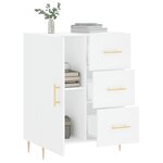 vidaXL Buffet blanc 69 5x34x90 cm bois d'ingénierie