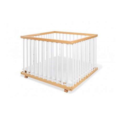 Lit pour bébé Lit convertible Hêtre Blanc  Bois