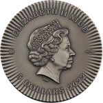 Pièce de monnaie en argent 5 dollars g 62.2 (2 oz) millésime 2022 women isis wings