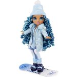 Rainbow high winter break poupée mannequin 28m - skyler bradshaw - bleue