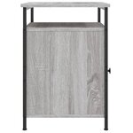 vidaXL Table de chevet sonoma gris 40x42x60 cm bois d'ingénierie