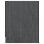 vidaXL Table de chevet Gris 35 5x33 5x41 5 cm Bois de pin massif