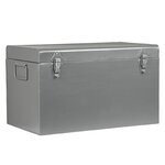 LABEL51 Boîte de rangement Vintage 40x20x25 cm M Gris antique