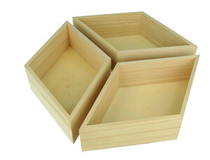Plateau en bois 3 losanges