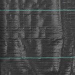 vidaXL Toile de paillage PP 2 x 25 m Noir