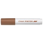 Marqueur à pigment pintor pointe moyenne 1 4mm marron pilot
