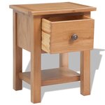 vidaXL Tables de chevet 2 Pièces 36x30x47 cm Bois de chêne massif