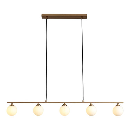 Lustre pendant en laiton avec cordon en tissu de 150 cm