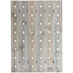 Esschert design panneau perforé gris ng78