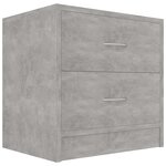 vidaXL Table de chevet Gris béton 40 x 30 x 40 cm Aggloméré