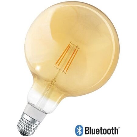 Ledvance ampoule smart+ bluetooth globe fil or  60w e27 puissance variable