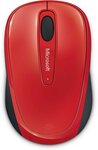 Souris sans fil microsoft wireless mobile mouse 3500 optical (rouge)