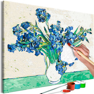 Tableau à peindre par soi-même - van gogh's irises l x h en cm 60x40