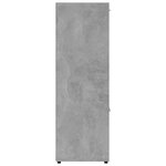 vidaXL Bibliothèque Gris béton 90x30x90 cm Aggloméré