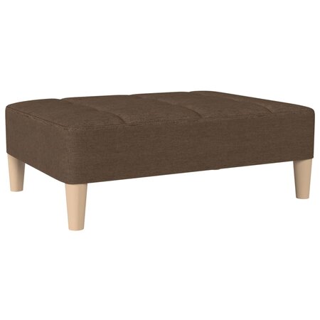 vidaXL Repose-pied Marron 78x56x32 cm Tissu