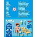 Playmobil - 70300 - vacanciere avec transat