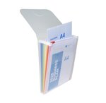 Trieur Valisette Vertical 6 Compartiments Crystal - A4 - X 5 - Exacompta