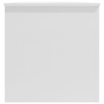 vidaXL Table basse Blanc brillant 102x50x52 5 cm Bois d'ingénierie