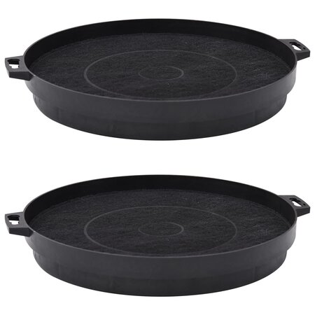 vidaXL Filtres à charbon pour hotte de cuisine 2 Pièces 210 mm
