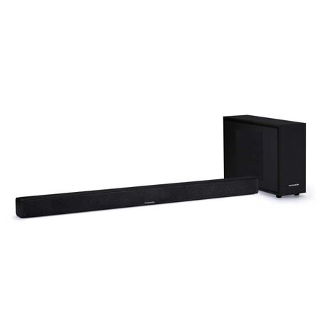 Thomson sb250bt barre de son 2.1 avec caisson de basses - puissance 200 watts - bluetooth - entrée rca - usb/sd - télécommande