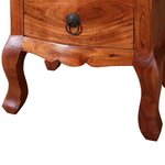 vidaXL Table de chevet avec tiroirs Bois d'acacia massif