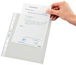 Pochette perforée standard a5 pp grainée 0 08 mm pack de 100 leitz
