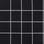 vidaXL Coussins de chaise de jardin lot de 6 motif à carreaux noir