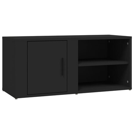 vidaXL Meuble TV Noir 80x31 5x36 cm Bois d'ingénierie