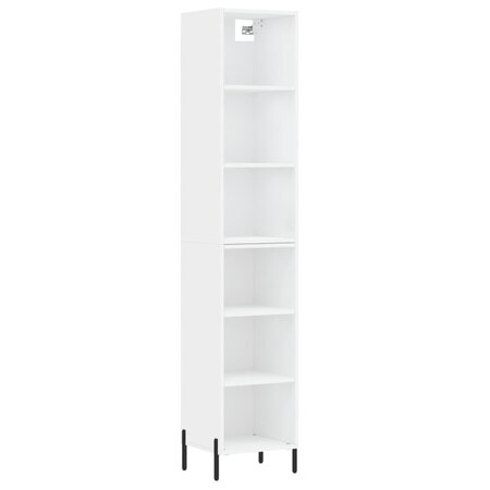vidaXL Buffet haut Blanc 34 5x32 5x180 cm Bois d'ingénierie