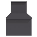vidaXL Meuble TV Gris 180x30x43 cm Aggloméré