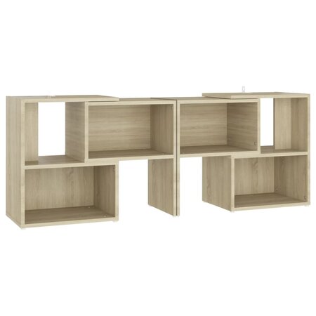 vidaXL Meuble TV Chêne sonoma 104x30x52 cm Aggloméré