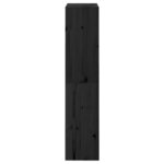 vidaXL Bibliothèque/Séparateur de pièce Noir 60x30x135 5 cm Pin solide