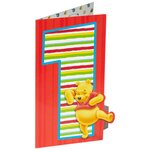 Carte anniversaire 1 an winnie l'ourson - draeger paris