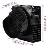 vidaXL Guirlande lumineuse à LED avec 66 LED et ventilateur 660 cm